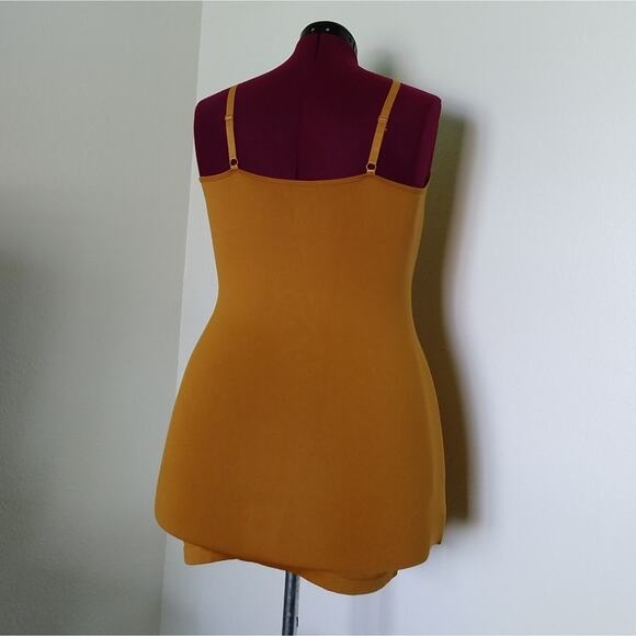 1X/2X Zenana Desert Mustard Triple Criss-Cross Cami adjustable straps plus sized - Picture 5 of 13